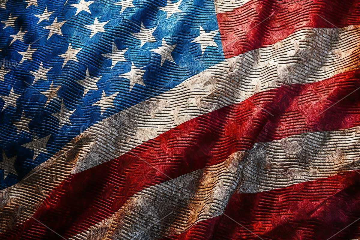 July 4, the U.S. independence flag, a Background Graphic by VetalStock (Photo 3 of 9)