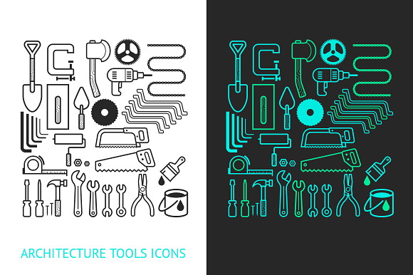Architecture And Construction Tools.