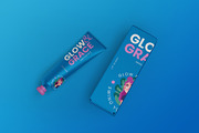 Matte Metallic Cosmetic Tube Mockup, a Packaging Mockup by Mocklux (Thumbnail 1 of 3)
