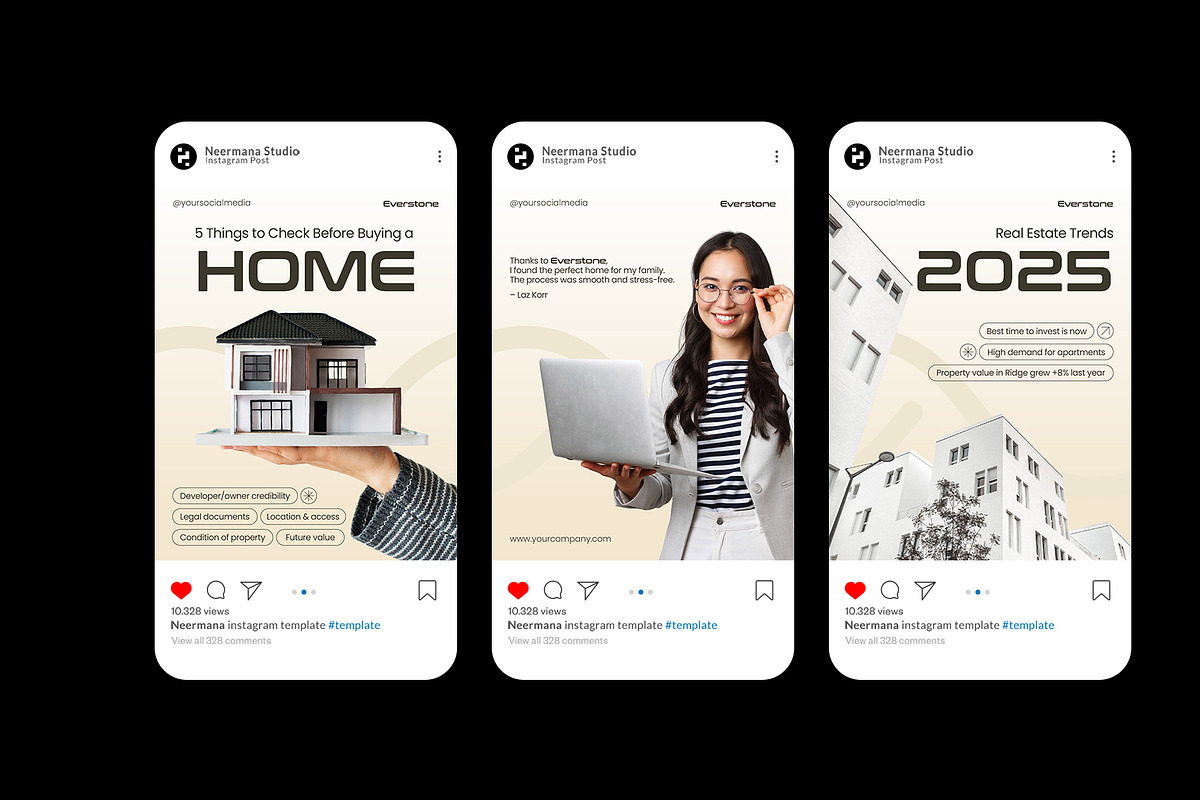 Modern Real Estate Instagram Post preview 3