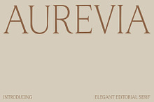 Aurevia Serif contemporary elegance.