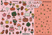 Kawaii Fall Pack - Illustrations, a Seasonal Illustration by DeniDiaz (Thumbnail 4 of 9)