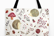 Watercolor autumn collection, an Animal Illustration by MoleskoStudio (Thumbnail 8 of 10)