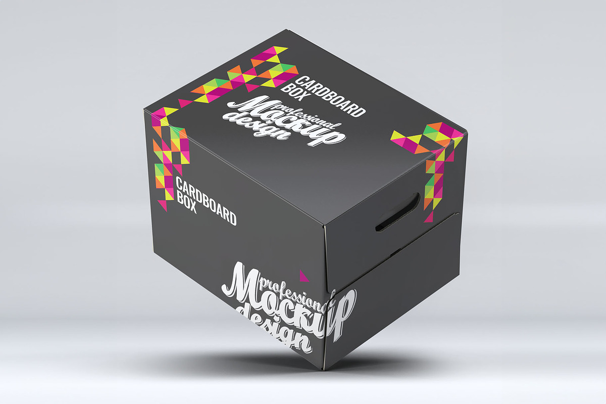 Cardboard Box Mock-Up, a Packaging Mockup by Xtrahive