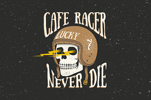 Cafe Racer Themed Illustration
