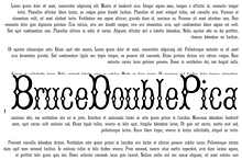 Bruce Double Pica PACK