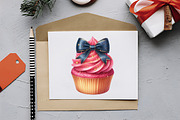 4th Of July Coquette Cupcake Sublima, a Seasonal Illustration by RobertsArt (Thumbnail 3 of 7)