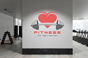Modern Fitness Logo Design Template, a Branding & Logo Template by YUDesignStore (Thumbnail 2 of 7)