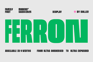 Ferron – Bold Sans (9 Widths)