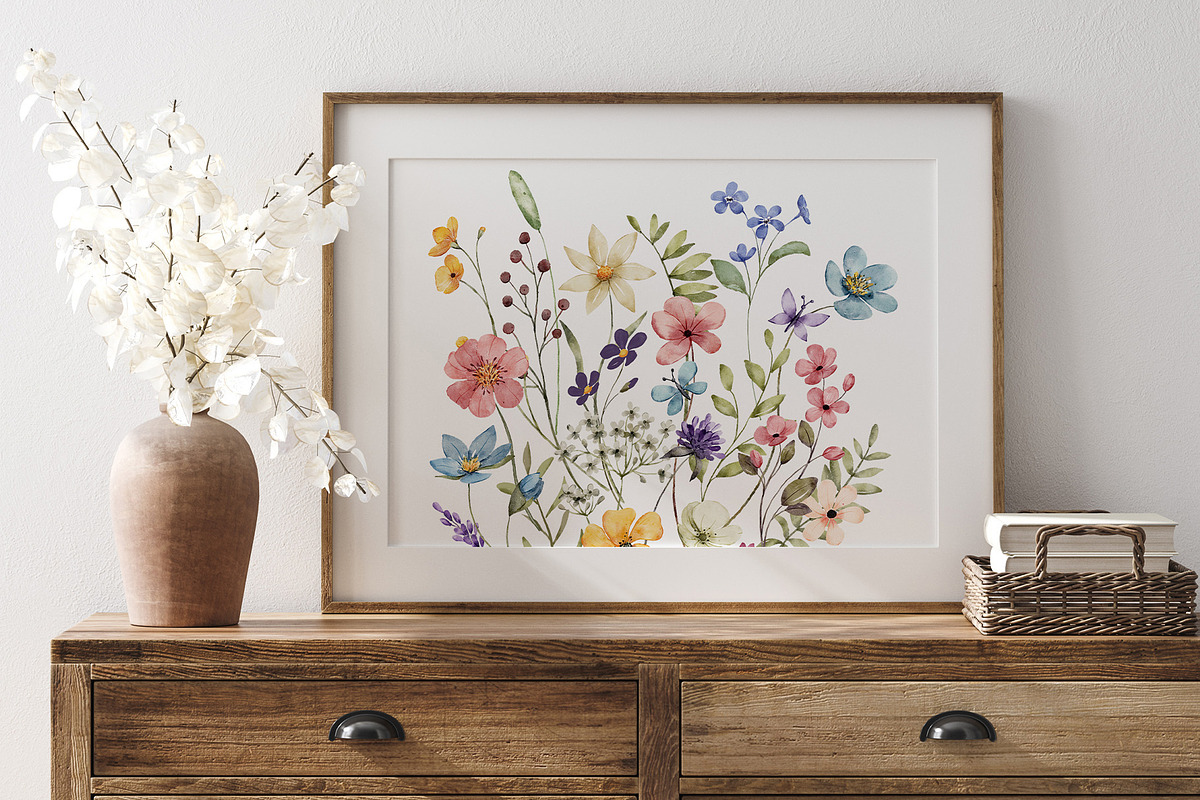 Wild flowers, butterflies, dragonfly, a Decorative Illustration by Larisa Maslova (Photo 11 of 11)