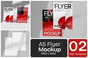 A5 Flyer Mockup, an Advertising Mockup by Permadi Creative