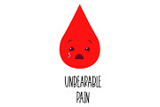 Menstrual Cycle Period Pain Scale, an Object Graphic by the_myro (Thumbnail 2 of 6)