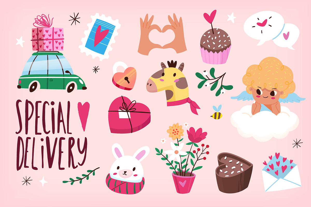 Valentine's Day Bundle, an Object Illustration by Moonery's (Photo 9 of 19)