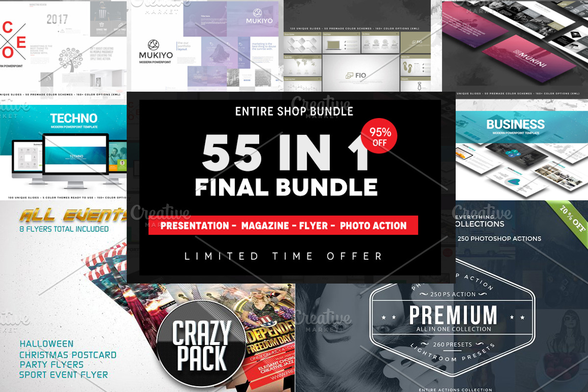 Final Bundle - Free Updates, a Presentation Template by Flyer King (Photo 1 of 7)