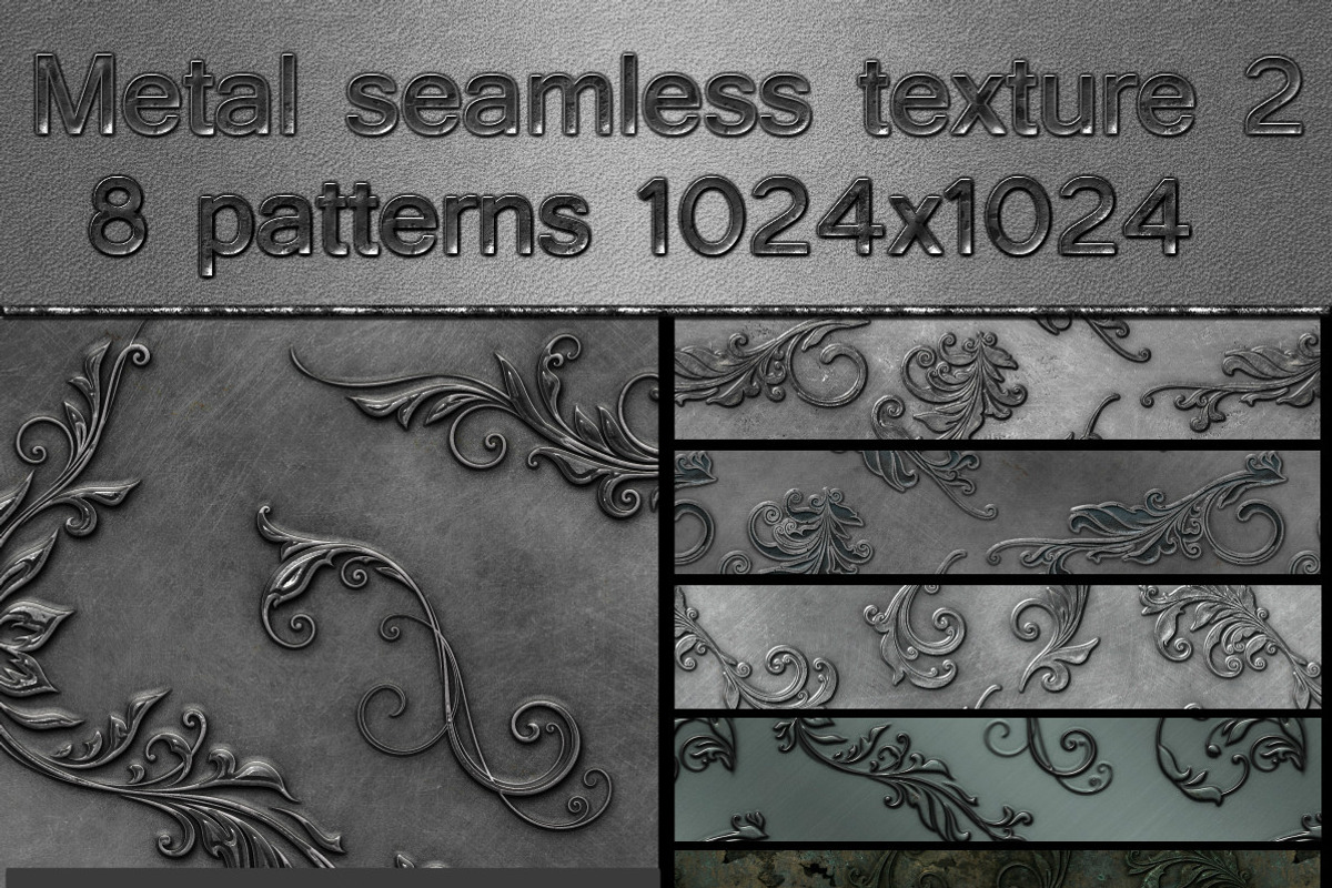 brushed metal texture pack vol 1, a Texture Graphic by FlyOk (Photo 3 of 6)