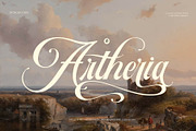 Artheria Classic Script, a Script Font by Fortunes Co (Thumbnail 1 of 13)