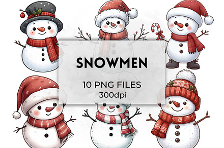 Christmas Snowman Clipart Graphics