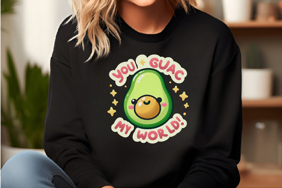 Funny,You Guac My World Sticker, an Illustration by DreamCafeArt (Photo 2 of 7)