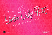 Love Lab Kit - Procreate Brush Set, a Brush Add-On by cugypress (Thumbnail 1 of 7)