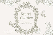 Rococco victorian floral line art, an Object Graphic by Grace Noboa Illustrations (Thumbnail 6 of 9)
