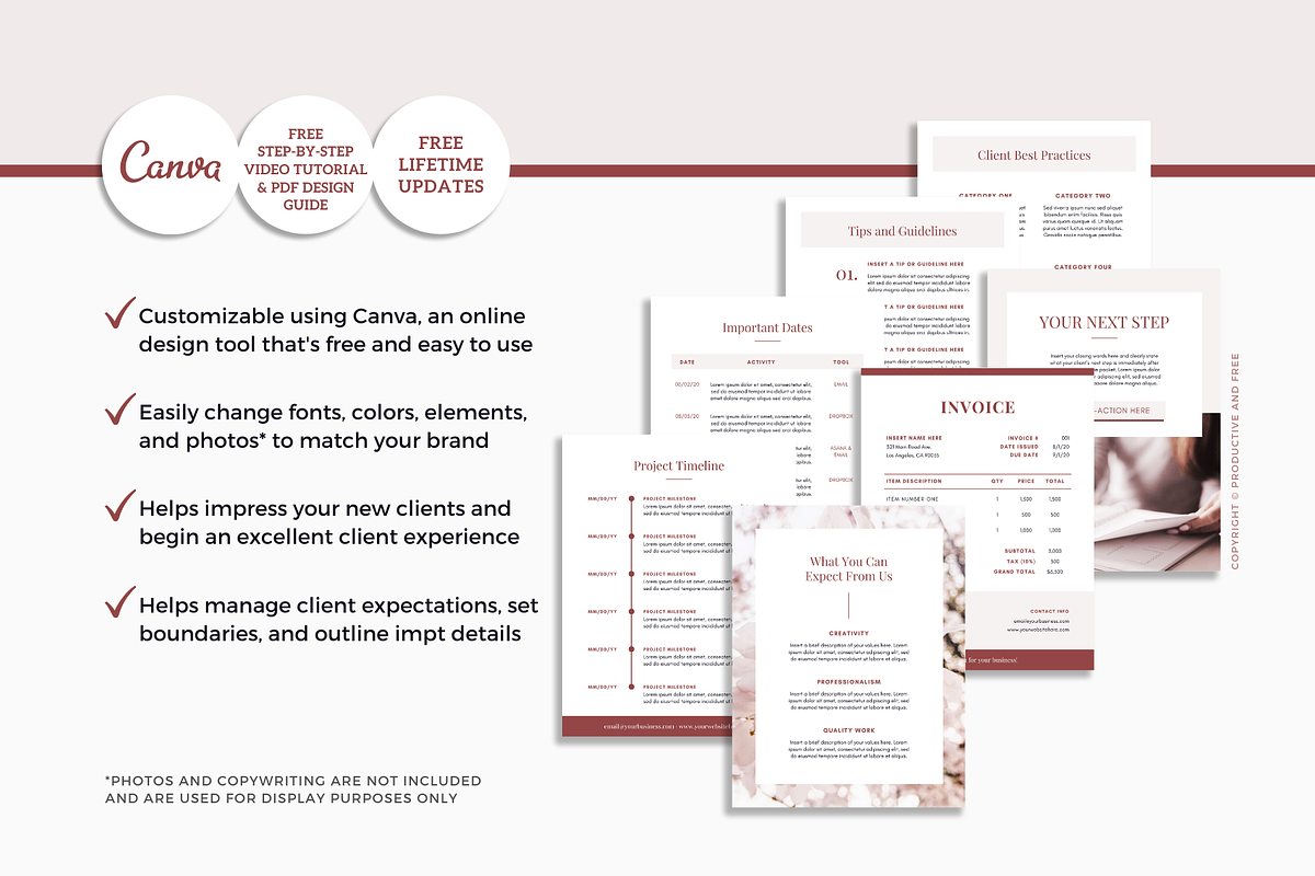 Client Experience Template Bundle, a Magazine Template by ProductiveandFree (Photo 12 of 23)