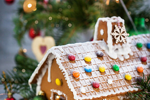 Homemade Christmas gingerbread house, a Holiday Photo by Kate S