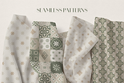 Sage Green Tiles Collection, a Decorative Illustration by Liliia Polos Illustration (Thumbnail 5 of 8)