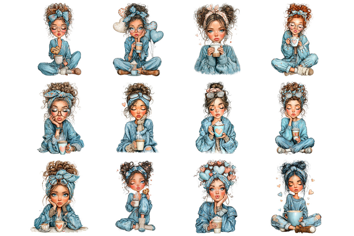 Whimsical Valentine Coffee Girl, a Graphic by CitraGraphics (Photo 3 of 5)