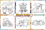 Bold Easy Fluffy Friends, an Animal Illustration by Ink Gallery (Thumbnail 3 of 4)