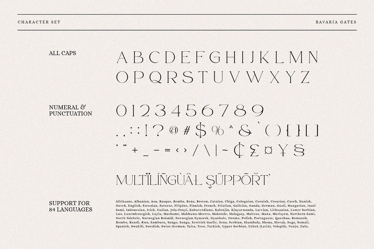 Bavaria Gates Font Family (Updated), a Serif Font by Nathatype (Photo 9 of 10)