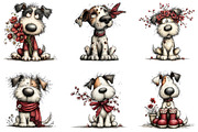 Whimsical Dog Spring Clipart, an Illustration by CraftArtStudio (Thumbnail 6 of 6)