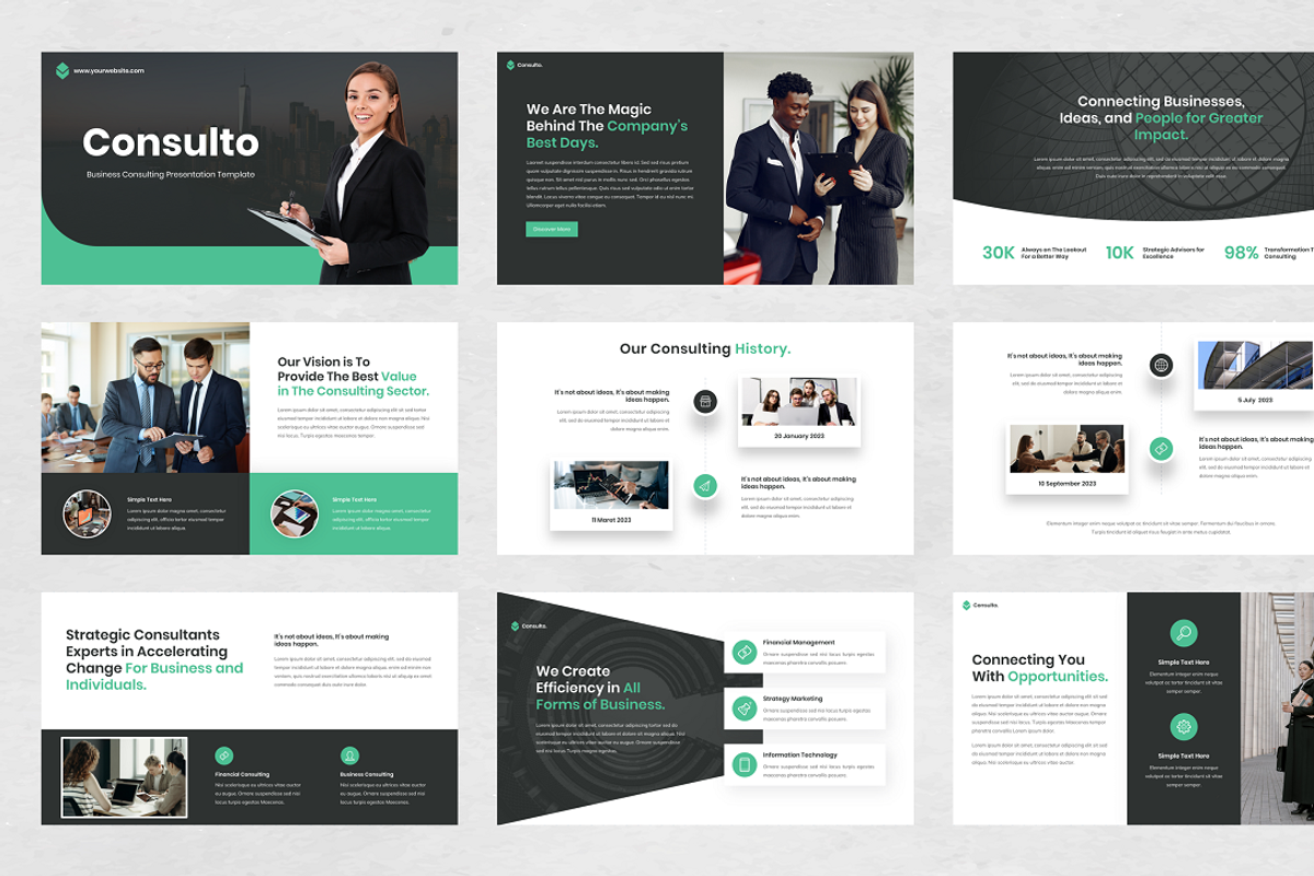 Business Consulting PowerPoint, a Presentation Template by Biwarastudio (Photo 2 of 5)
