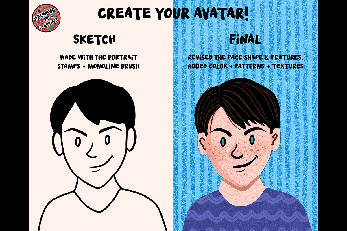 Huge Procreate Portrait Toolkit, a Brush Add-On by AlwaysBeColoring (Photo 9 of 10)