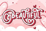 Lovely Valentine Display Font, a Handwritten Font by UInstrument (Thumbnail 1 of 10)