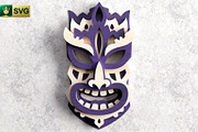 Tribal Mask V6 3D Layered | SVG Cut, an Object Graphic by pixaroma (Thumbnail 7 of 10)