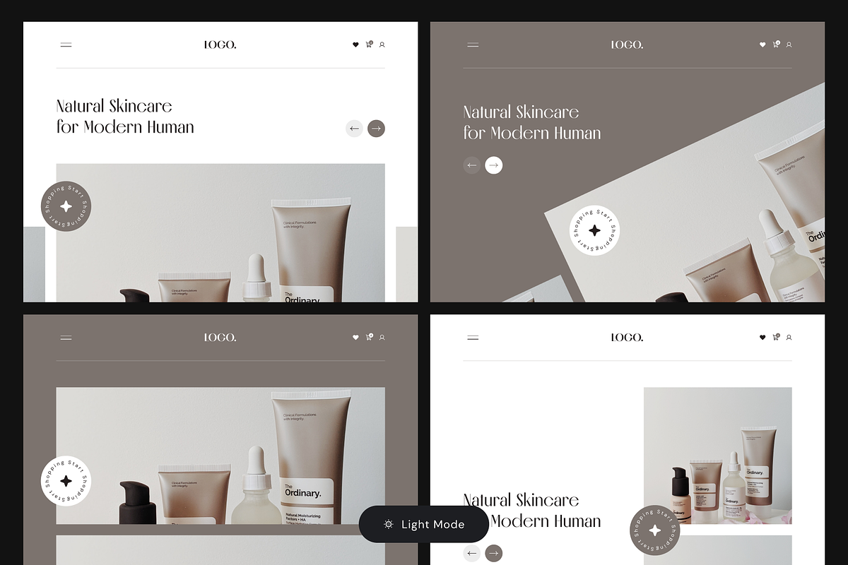 Skincare Website Header Kit, an UI Kit Template by andrisetiawannn (Photo 3 of 5)