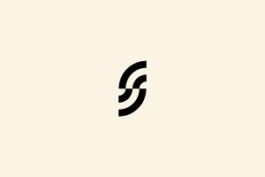 Initial S Logo Monogram Design