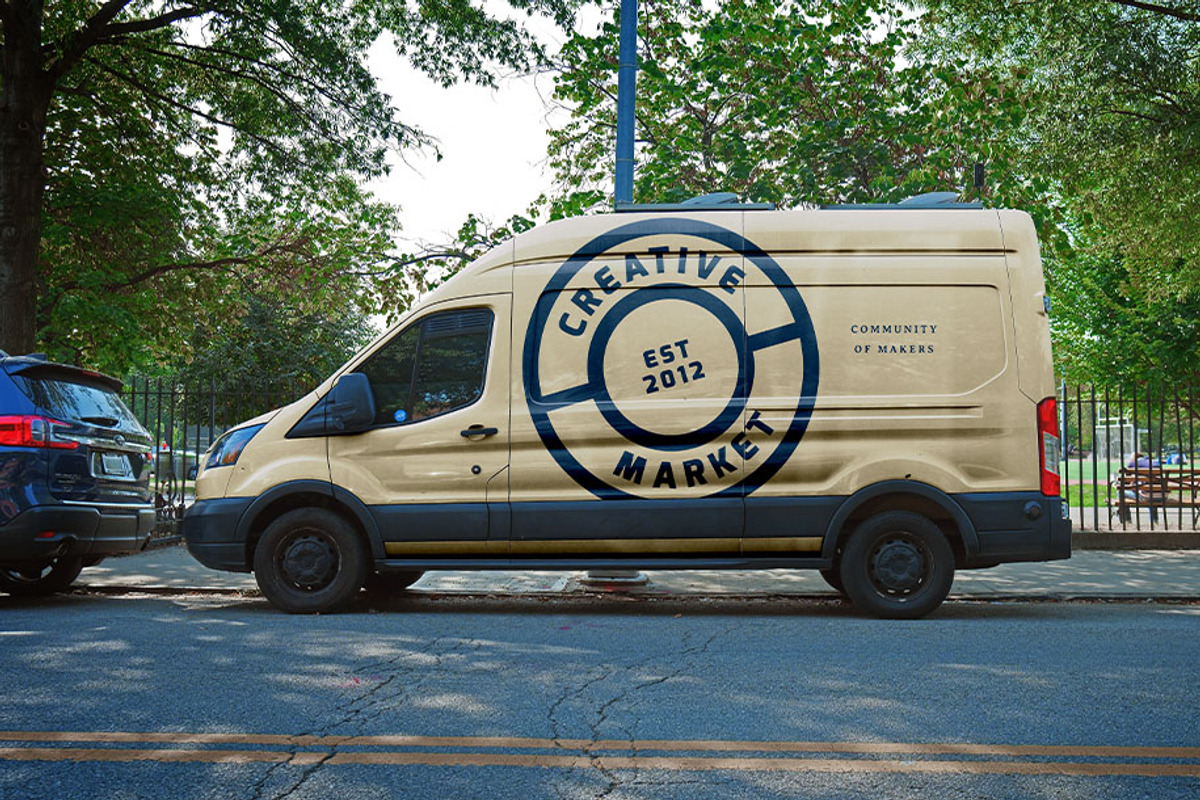 Vehicle Wrap Photoshop Template, an Advertising Mockup by SUH-NY (Photo 11 of 22)