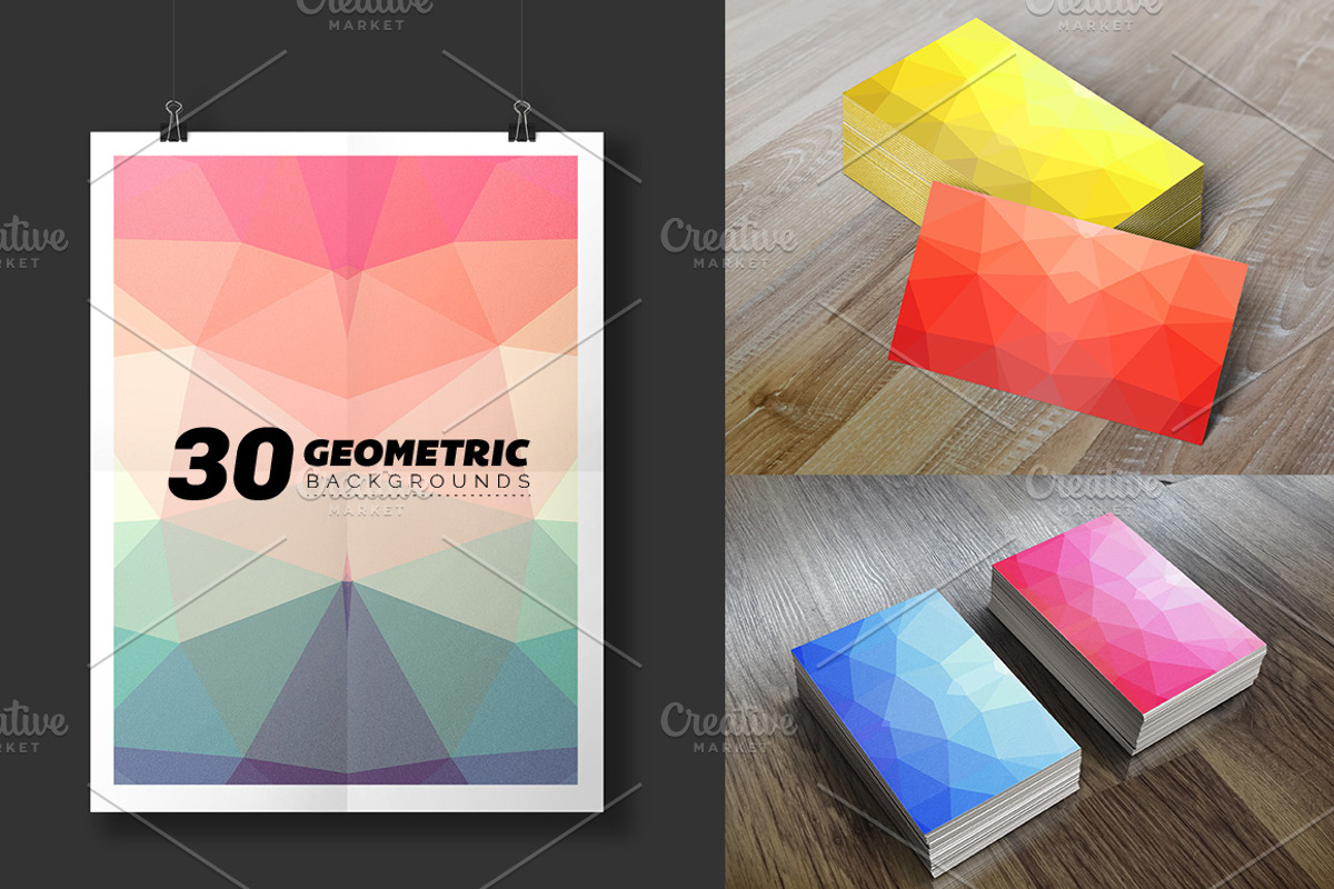 Geometric Backgrounds 30 - 1 preview 4