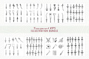 Primitive sword line art bundle, an Object Illustration by Sofia's Fashion (Thumbnail 2 of 4)