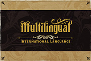 Victorian Letterhead, a Serif Font by Burntilldead (Thumbnail 12 of 13)