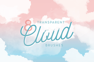 8 Transparent Cloud Brushes