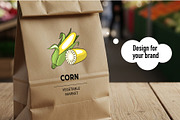 Vegetable Designs. Retro Templates, a Food Illustration by Lettering_Logo (Thumbnail 15 of 15)
