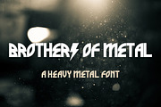 Brothers of Metal, a Font by defaulterror (Thumbnail 1 of 2)