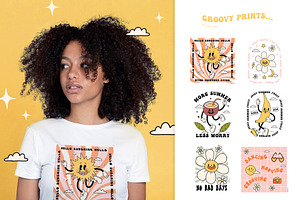 GROOVY SUMMER - Fun Retro Graphics