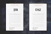 Minimal Numbers Wall Calendar 2025, a Stationery Template by Boris Cupac (Thumbnail 1 of 5)