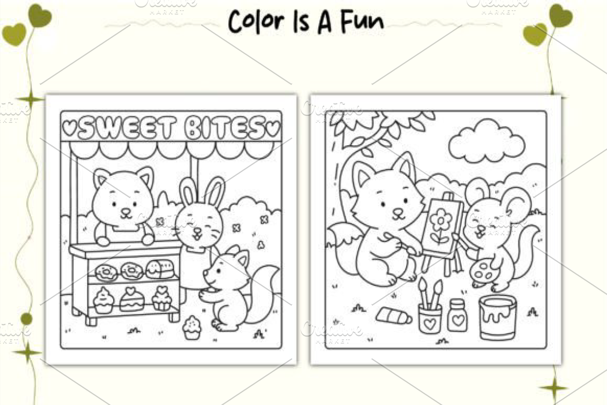 Cuddle Cuties Cozy Book Vol-2, a Decorative Illustration by Ink Gallery (Photo 2 of 4)