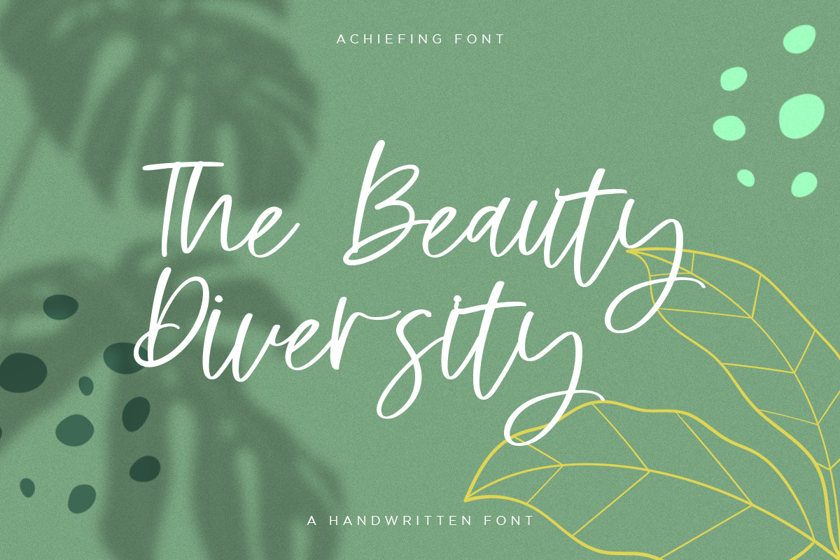 Achieving | Handwritten Font, a Script Font by Pentagonistudio (Photo 2 of 10)