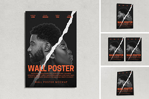Wall Poster Mockup, an Advertising Mockup by swsi-studio