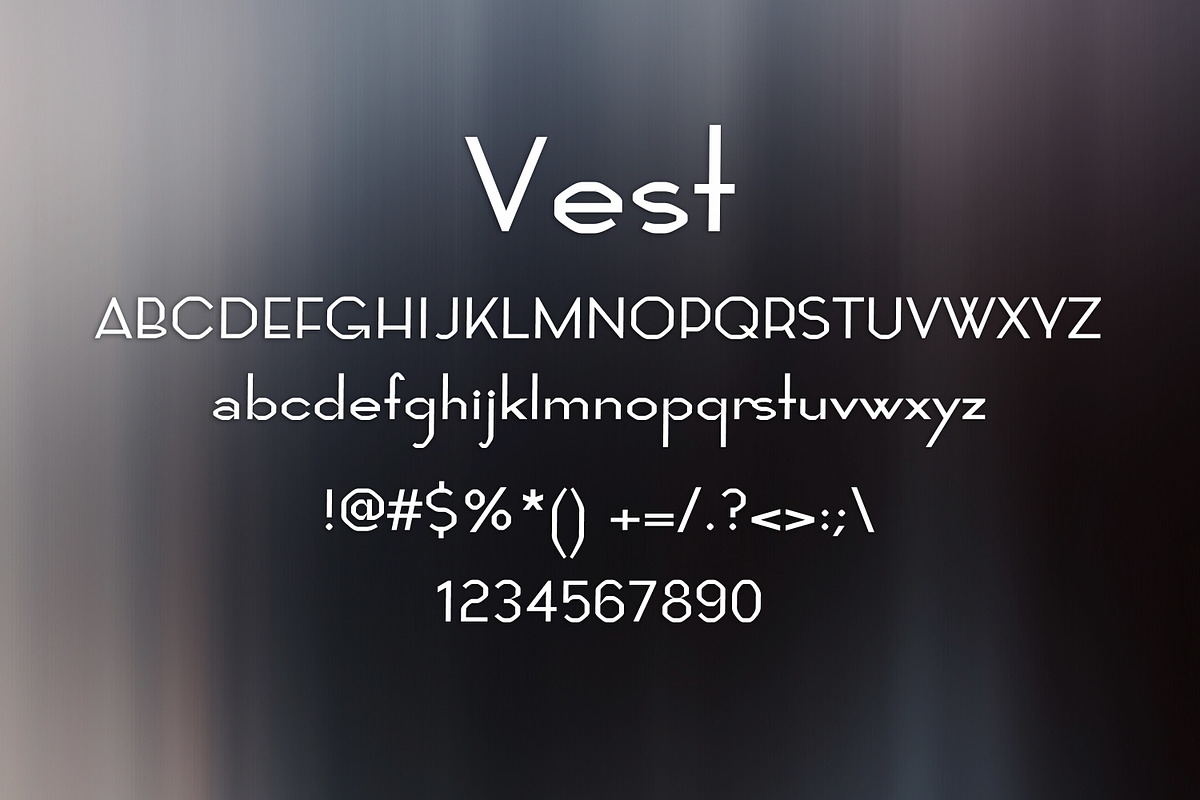 VEST font preview 2